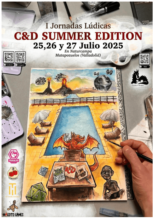Cartel de las I Jornadas Lúdicas C&D Summer Edition 2025
